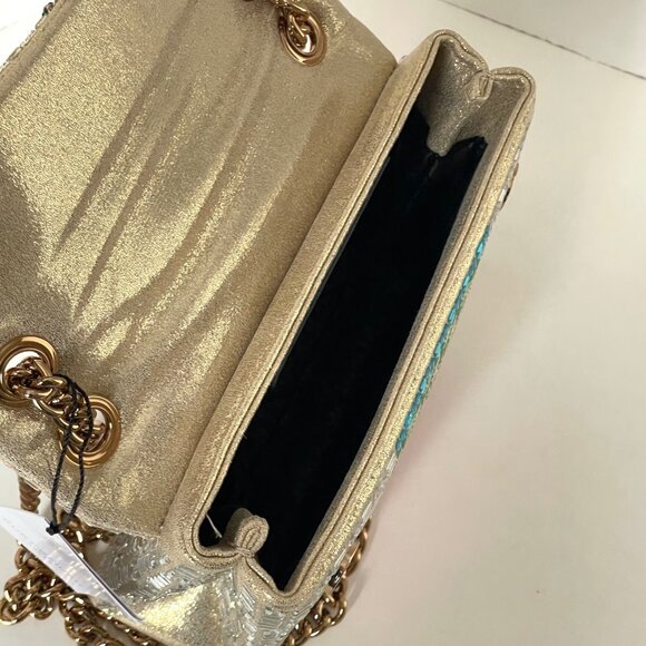 Kurt Geiger Mini Kensington Rainbow Crystal Beaded Crossbody Bag - Picture 15 of 16